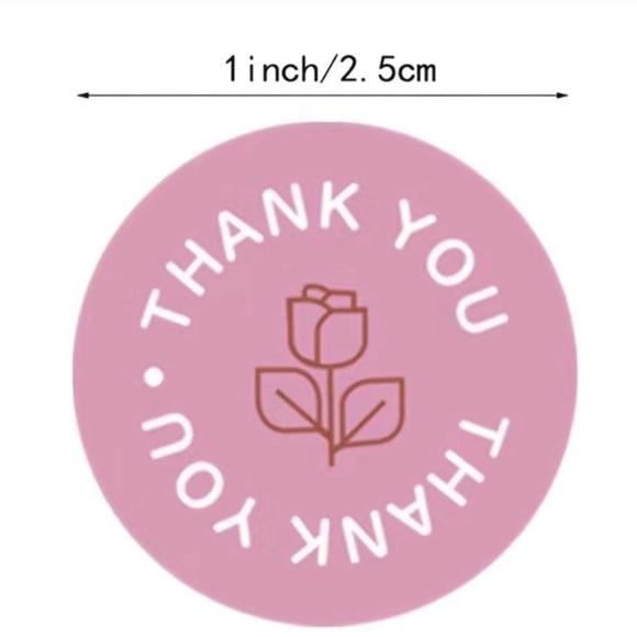 6 Poly Mailers 19” x 14.5 Large, Pink Bags & 12 Thank You Stickers - Picture 6 of 10